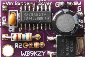[Battery Saver picture - click for larger view of board]
