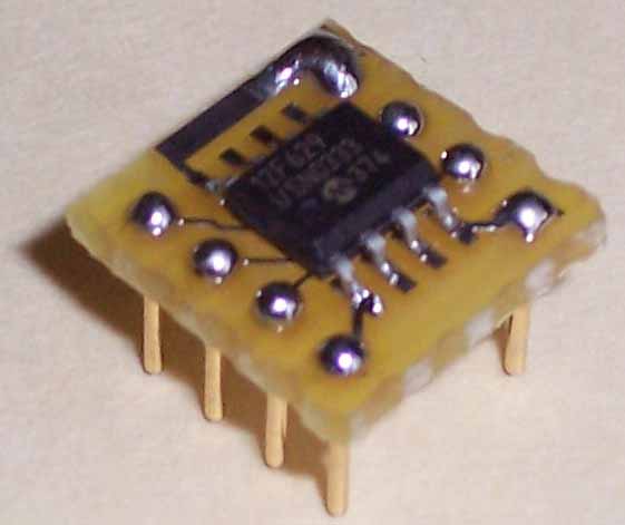 [Assembled PK-DC keyer chip picture, you'll get
it unassembled !]